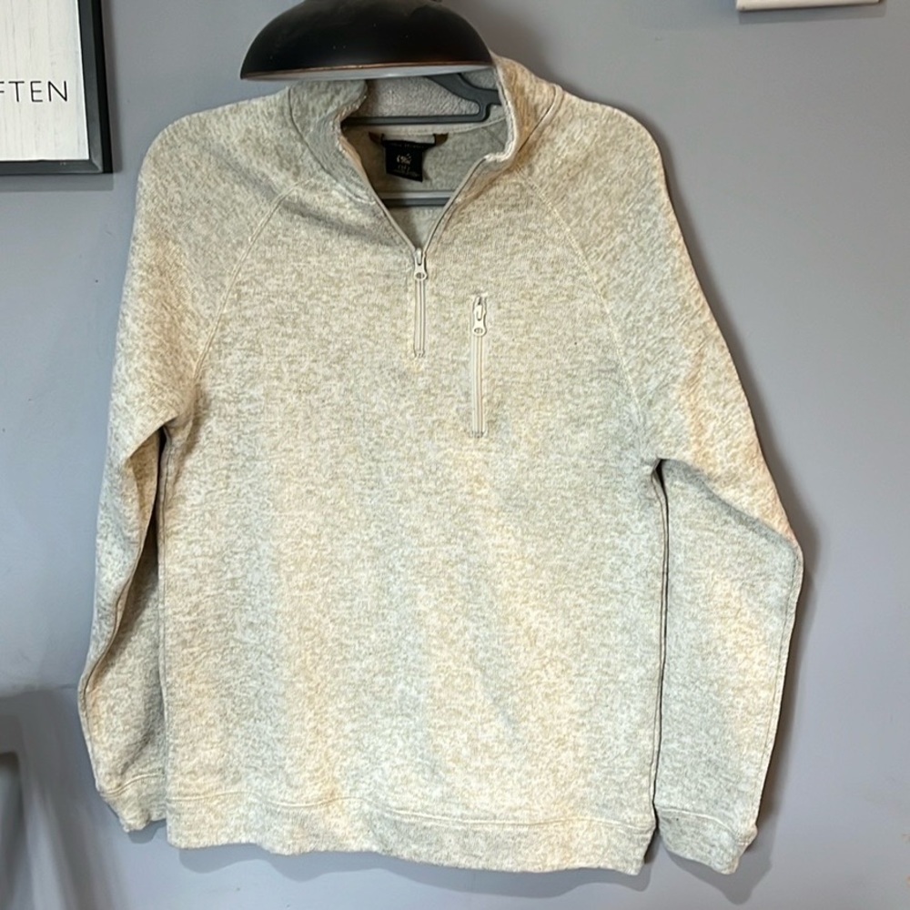 Old River Men’s Quarter Zip Sherpa Pullover Size Medium